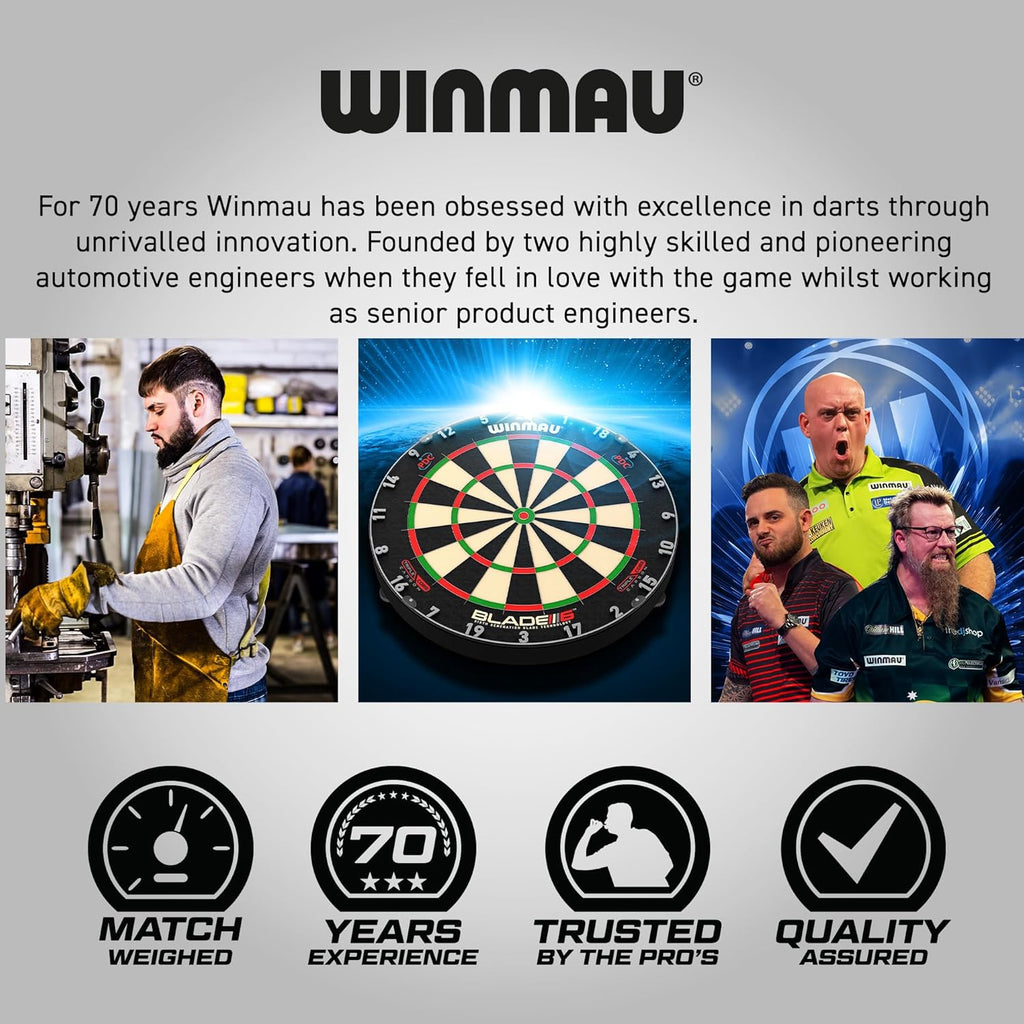 Diamond plus Dartboard- PDC Tournament Dart Board, Ultra-Thin Wire System, High-Density Sisal | Available as Board Only, Surround Set, or Cabinet Set with Steel Tip Darts